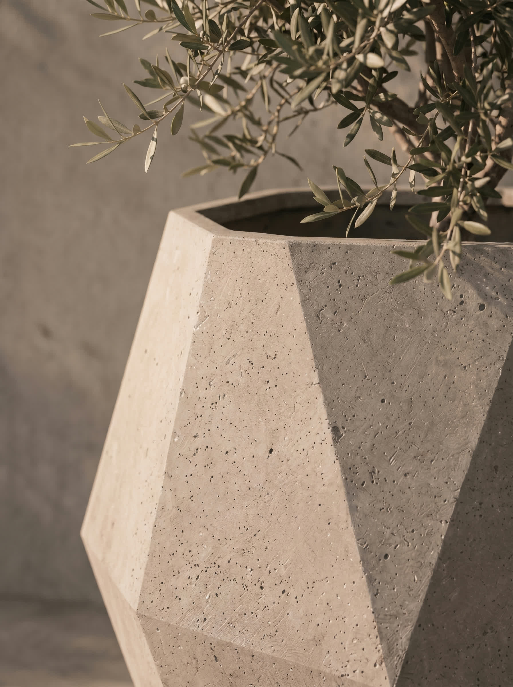 Fasetalı Beton Saksı detay