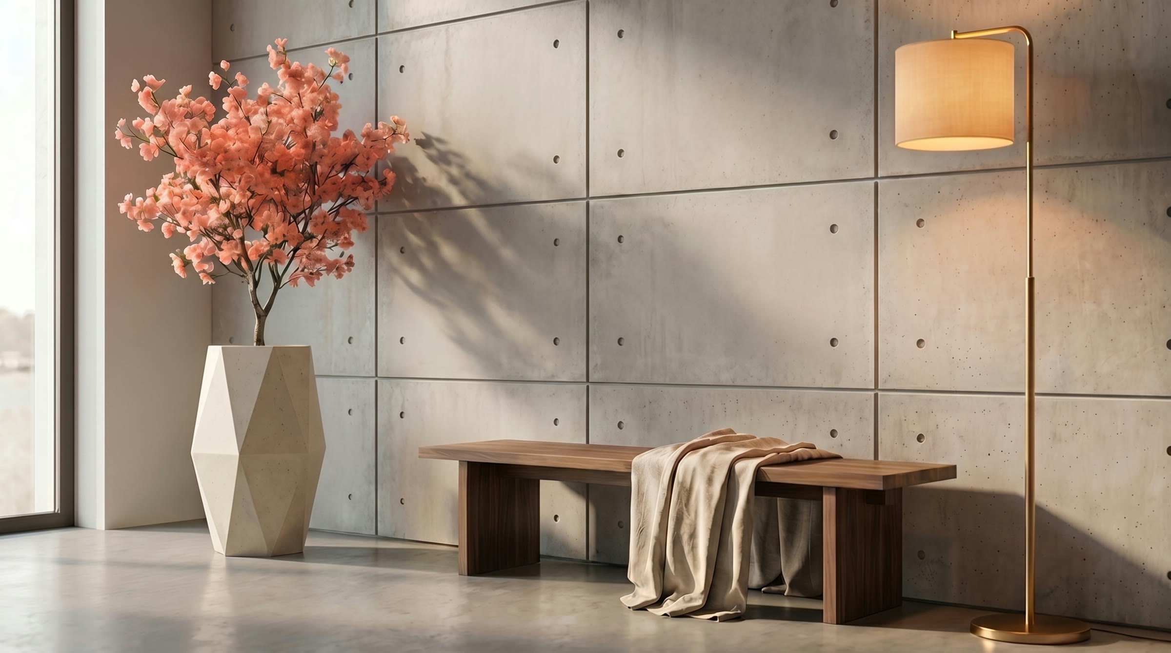 Raw Concrete — Duvar Paneli